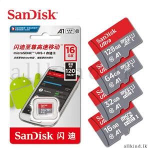 SanDisk Ultra microSDHC UHS-1 Memory Card With Adaptor 4GB 8GB 16GB 32GB 64GB 128GB ( Class 10 ) 5 Years Warranty