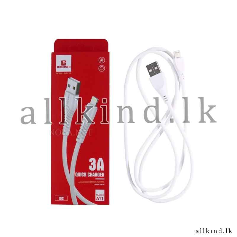 Biboshi 3A Lightning Super Charging & Data Cable iPhone Lightning USB Enabled Devices